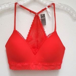 Aerie Wireless Lace Racerback Bra Size 32c